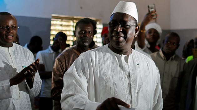 Senegal'de Macky Sall yeniden cumhurbakan seildi 
