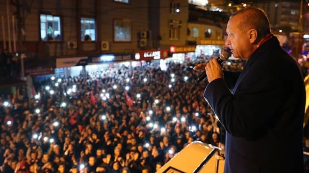 Bakan Erdoan: Bizim vatansever, milliyetperver olmaktan baka gayemiz olamaz
