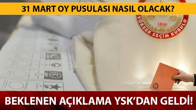 31 Mart Oy Pusulası Belli Oldu! Muhtar Oy Pusulası 2019 Yerel Seçim Oy ...