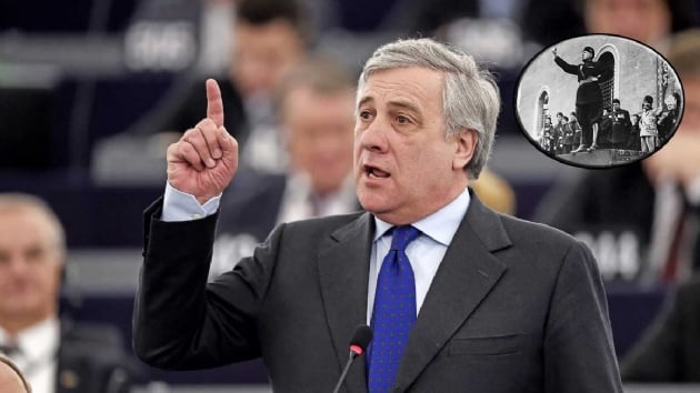 AP Bakan Tajani'den faist diktatr Mussolini'ye vg
