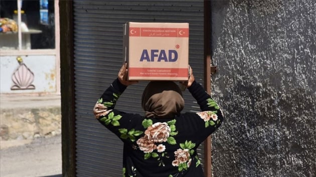 AFAD Afrin'e gda desteini srdryor