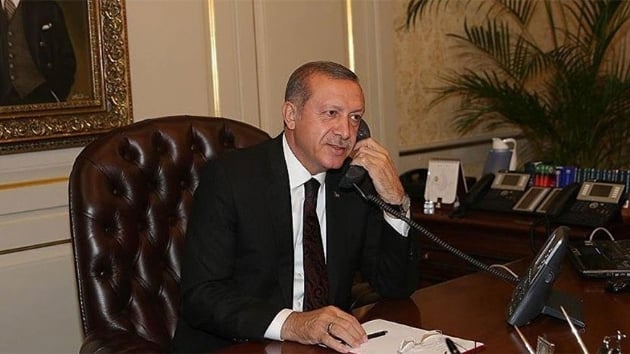Bakan Erdoan, Nazarbayev ile telefonda grt 
