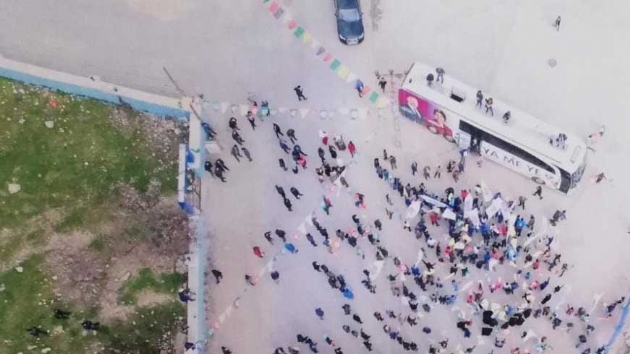 HDP'nin Diyarbakr'daki mitinglerine vatandalar ilgi gstermedi