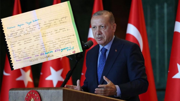 Cumhurbakanl letiim Bakan Altun, Bakan Erdoan'a gelen duygu dolu bir mektubu paylat