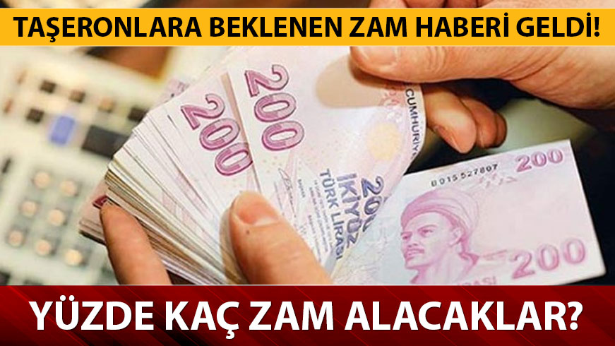 2019 ta�eron i��ilere verilecek zaml� �cret ne kadar?