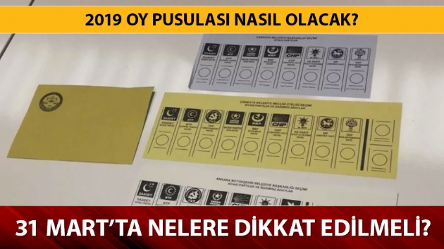 YSK muhtar oy pusulas rnei 2019 nasl? Oy pusulas nasl olacak? 31 Mart oy pusulalar rnei!