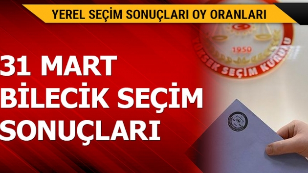 31 Mart Bilecik yerel seim sonular!