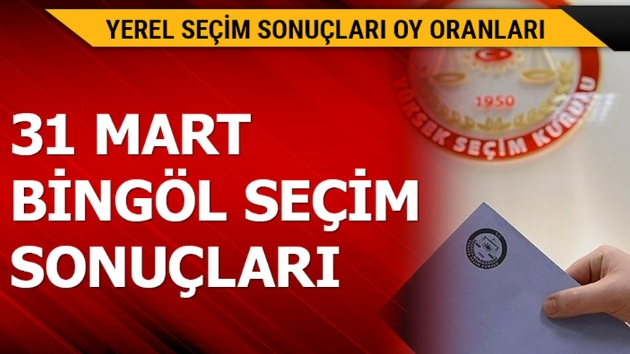 31 Mart Bingl yerel seim sonular!