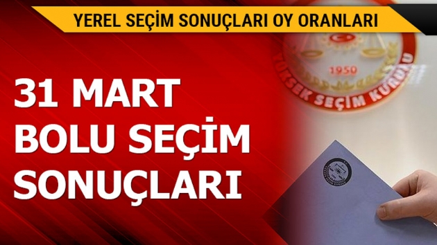 Bolu yerel seim sonular belli oldu! 