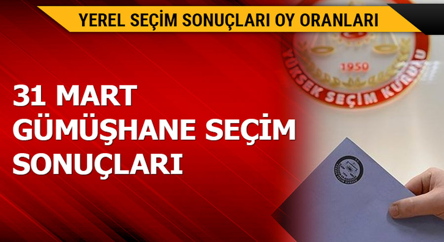 31 Mart G�m��hane yerel se�im sonu�lar�!