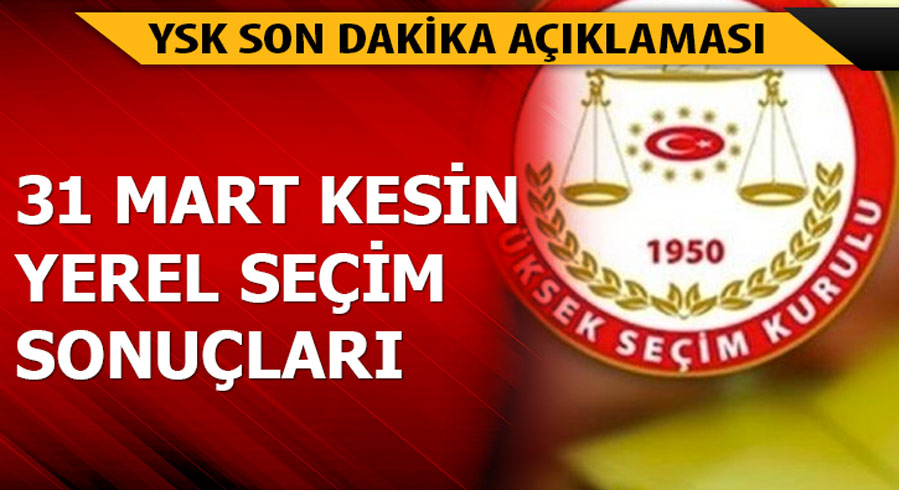 31 Mart �stanbul kesin se�im sonu�lar�! 