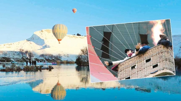 Pamukkalede balon turlarna youn ilgi 