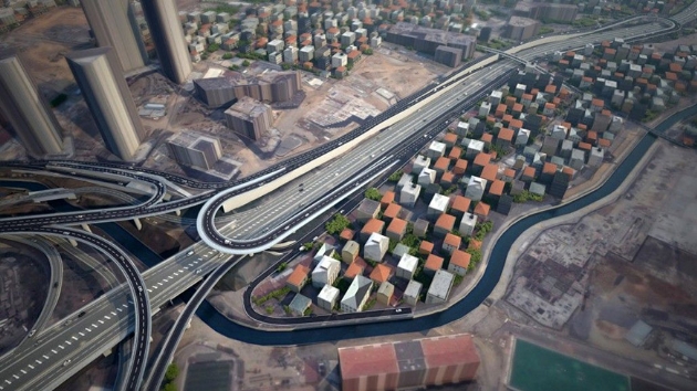 stanbul trafiini zecek proje havadan grntlendi