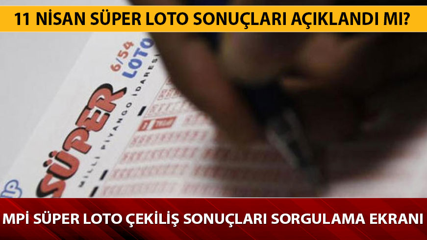 11 Nisan s�per loto sonu�lar� a��kland�, ikramiye yine mi devretti? 11 Nisan MP� S�per Loto �ekili� sonu�lar� sorgulama ekran�