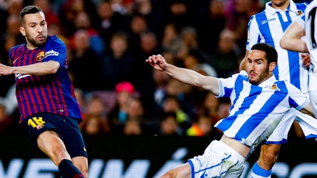Barcelona'ya galibiyeti Jordi Alba getirdi