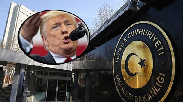 Dileri Bakanl: Trump'n 1915 olaylarna ilikin aklamasnn Hibir deeri yok