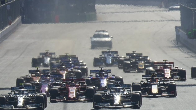 Azerbaycan'da glen Valtteri Bottas 