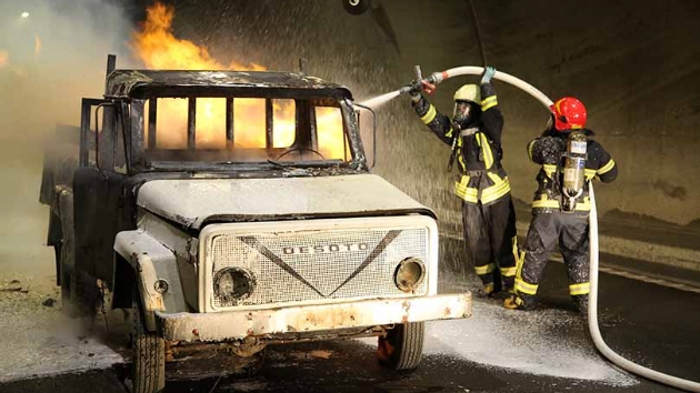 Sabuncubeli Tnelleri'nde gereini aratmayan tatbikat yapld