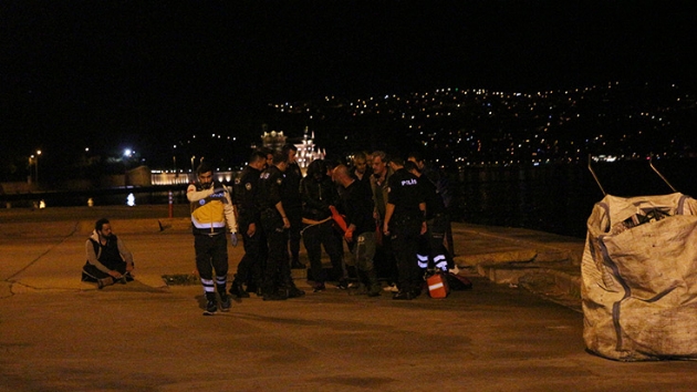 Saryer'de denize den kii kurtarlamad