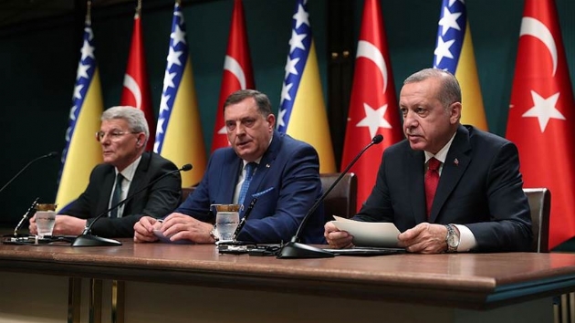 Bakan Erdoan: Trk Akm Projesi'nin Bosna Hersek'e intikali noktasnda elimizden gelen her trl destei vereceiz