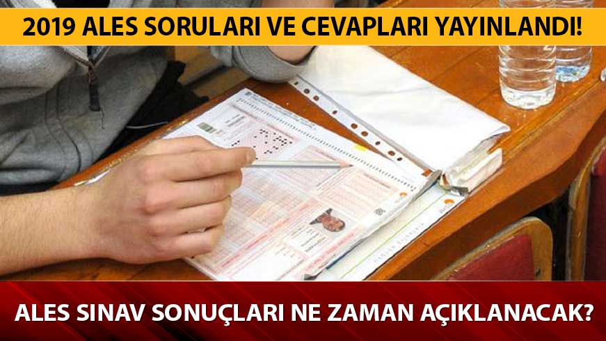 ALES sorular� ve cevaplar� yay�nlad�! 