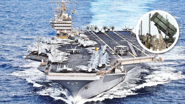 Sava tamtamlar Krfez'de alyor