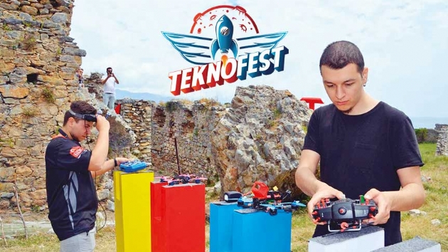 Antik kentte dronelar yart