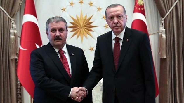 Bakan Erdoan, Mustafa Destici'yi kabul etti