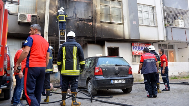 Adana'da yangn: Biri ocuk 4 kii hastaneye kaldrld