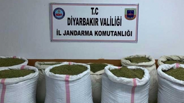 Diyarbakr'da 346 kilogram esrar ele geirildi