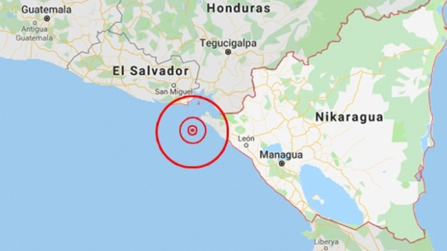 Nikaragua'da 5,8 byklnde deprem meydana geldi