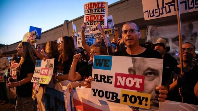 Tel Aviv'de Eurovision protestosu: srail apartheid bir devlettir