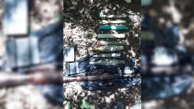 Gmhane'de terr rgt PKK'ya ait silah ve erzak deposu imha  edildi