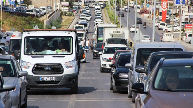 Bodrumda aralar 4 kmlik yolu 45 dakikada geti