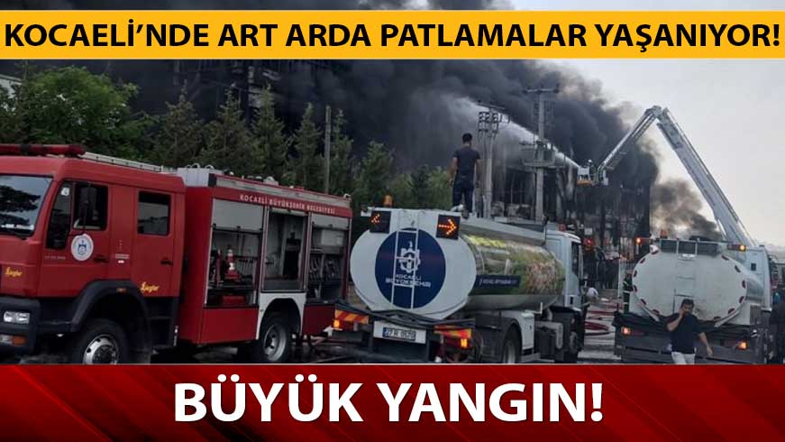 Kocaeli son dakika b�y�k fabrika yang�n� neden ��kt�? Kocaeli fabrika yang�n�nda �l� var m�?