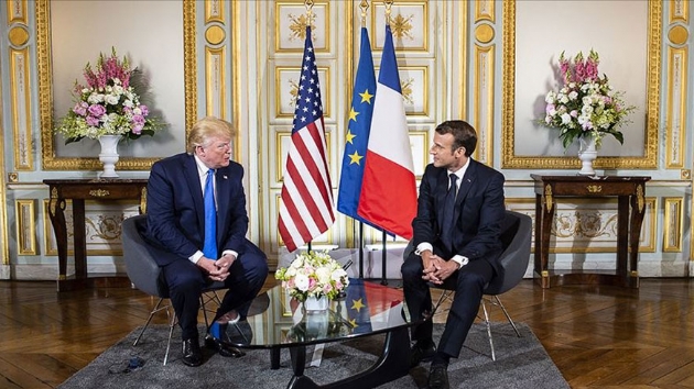 Macron ile Trump bir araya geldi