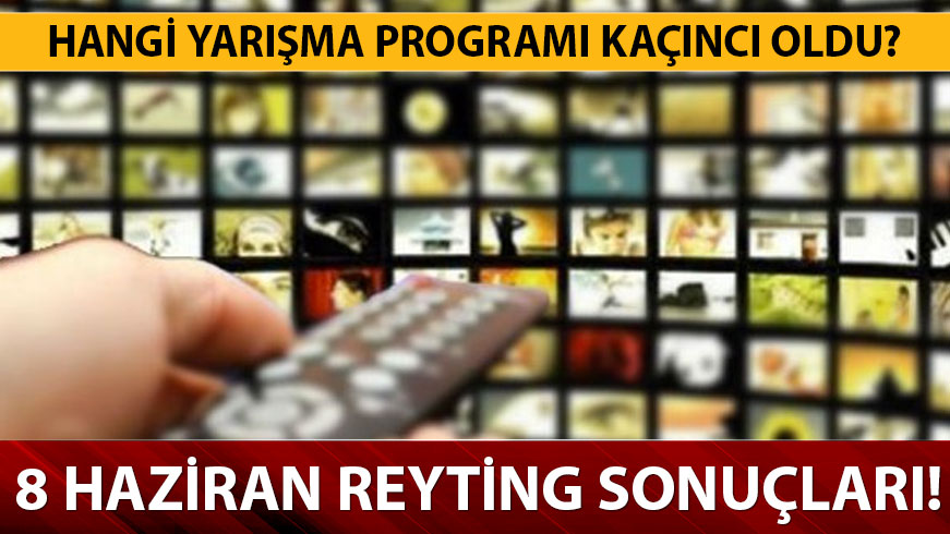 Reyting sonu�lar� hangi proje ka��nc� oldu? 8 Haziran reyting sonu�lar� a��kland�! 