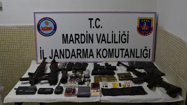 Mardin'de PKK'ya ait ok sayda silah ve mhimmat ele geirildi