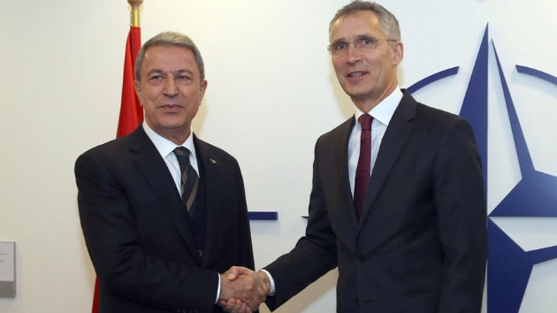 Akar, NATO Genel Sekreteri Stoltenberg ile grt 