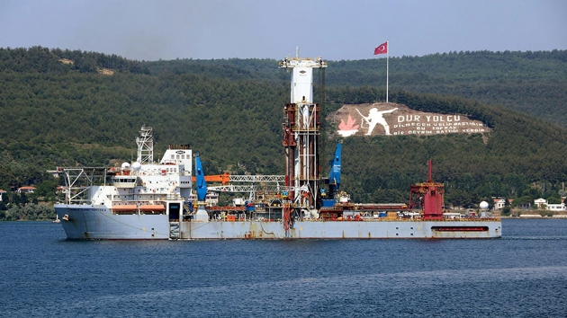 Liberya bayrakl sondaj gemisi, anakkale Boaz'ndan geti