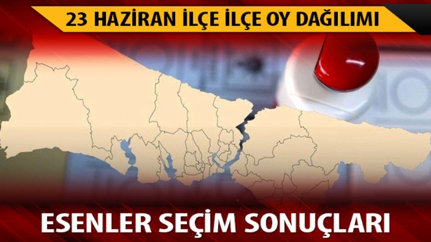 Esenler 23 Haziran stanbul seim sonular! 