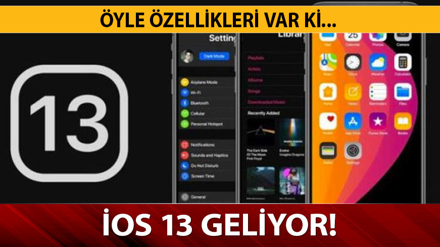 Merakla beklenen �OS 13 ��k�yor