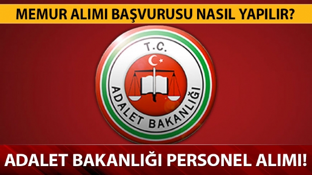 Adalet Bakanl personel alm!