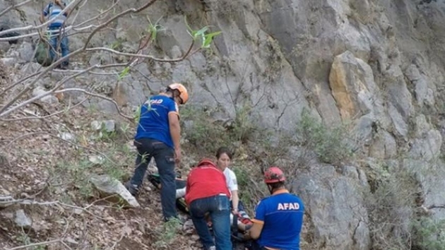 Isparta'da dada uuruma yuvarlanan renciyi jandarma kurtard