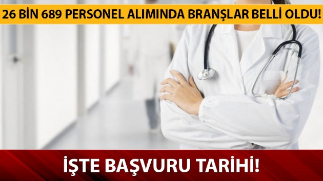 Salk Bakanl iin 12 bin personel alm gerekletirilecek