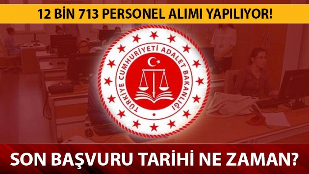 2019 Adalet Bakanl personel alm bavurularna sayl gnler kald
