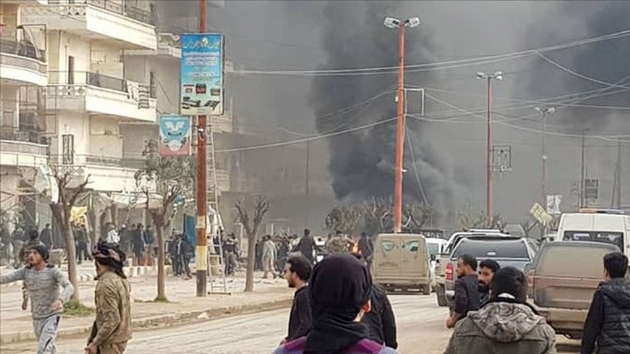 Son dakika!.. Afrin'de bomba ykl yakt tankeri patlad: ok sayda l var
