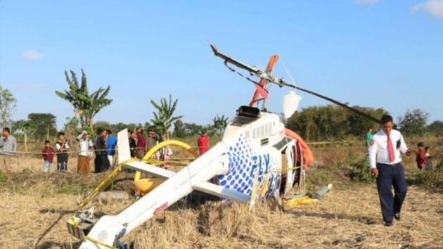 Endonezya'da turistleri tayan helikopter dt: 4 kii yaraland