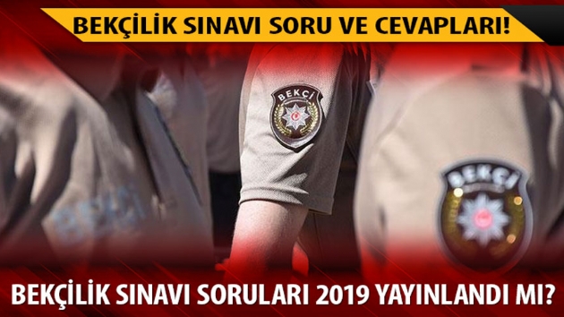 Bekilik snav 2019 soru ve cevaplar yaymland!