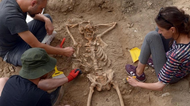 Sinop'ta bulunan iskelet arkeologlar akna evirdi